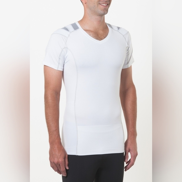 Alignmed Postural Fitness White Compression Shirt - Picture 1 of 11
